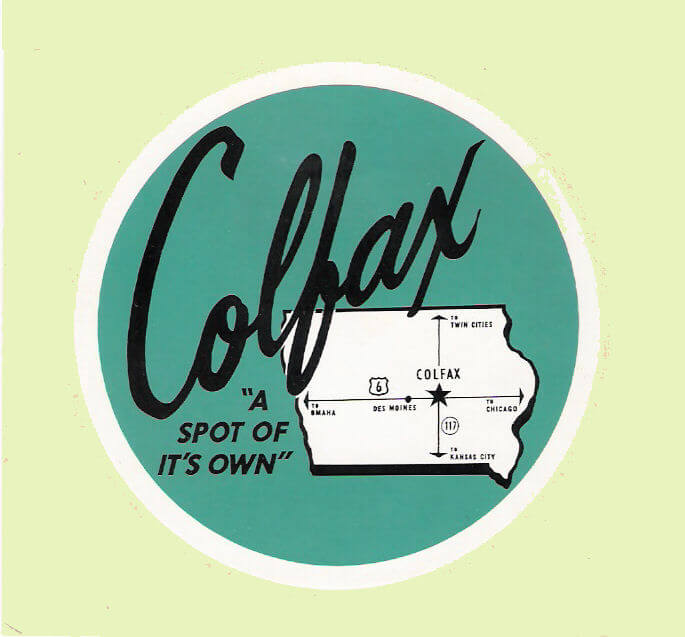 (image for) COLFAX Iowa Sticker